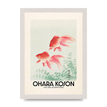 Ohara Koson Two Veil Goldfish 1926 Art For The Home - A4 framed
