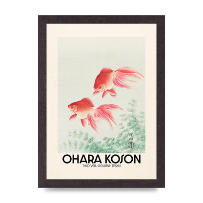 Ohara Koson Two Veil Goldfish 1926 Art For The Home - A4 framed