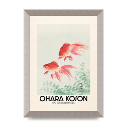 Ohara Koson Two Veil Goldfish 1926 Art For The Home - A4 framed