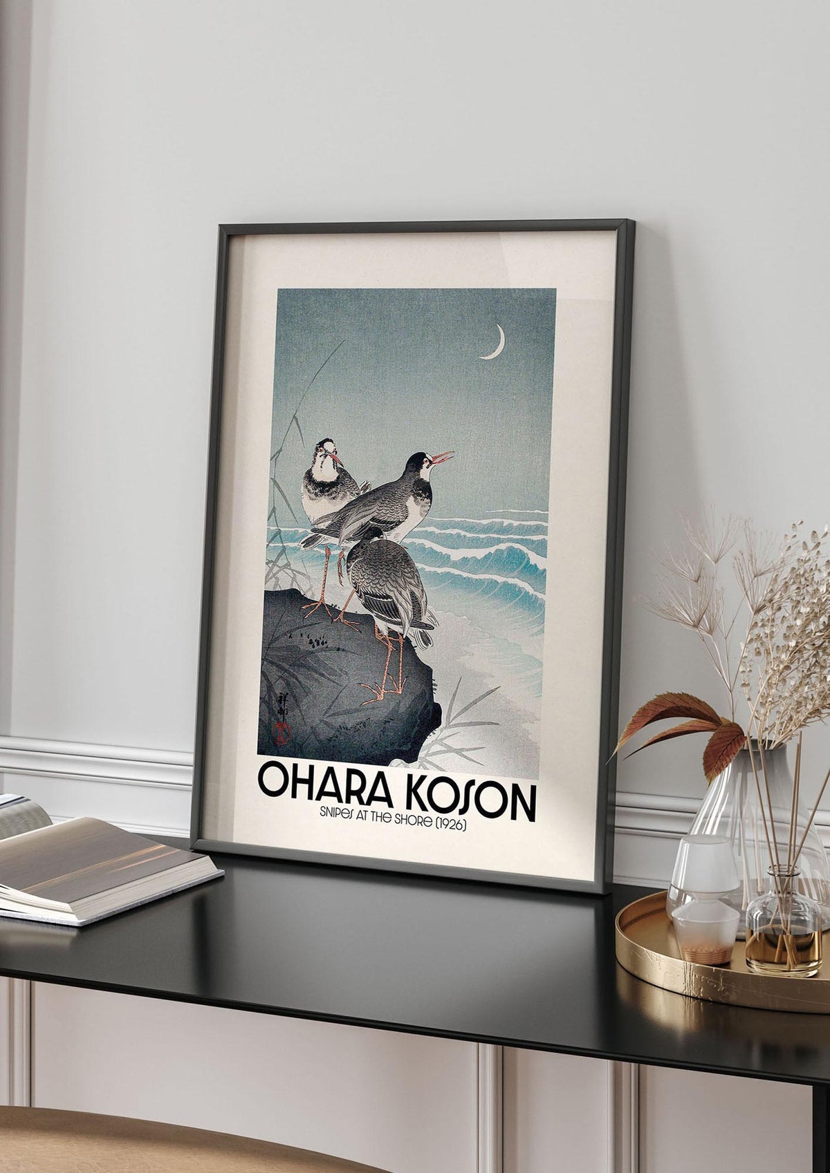 Ohara Koson Snipes At The Shore 1926 Printed Poster - living room 4