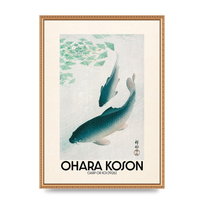 Ohara Koson Carp Or Koi 1926 Wall Art - A2 framed