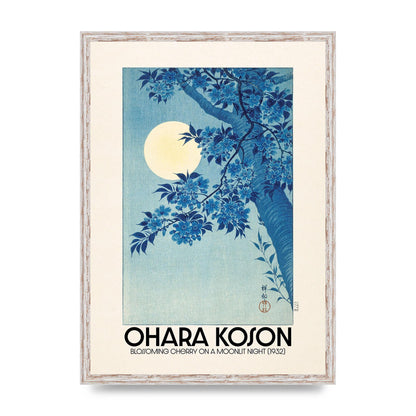 Ohara Koson Blossoming Cherry On A Moonlit Night 1932 Art For The Home - A2 framed