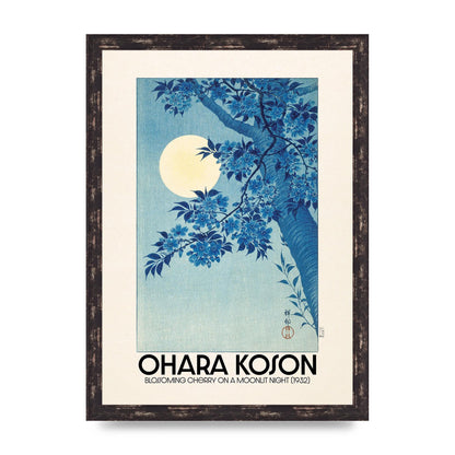 Ohara Koson Blossoming Cherry On A Moonlit Night 1932 Art For The Home - A3 framed