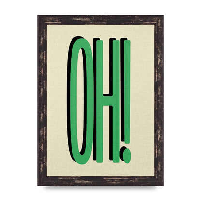 Oh! Wall Art - A4 framed