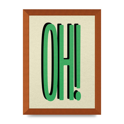 Oh! Wall Art - A4 framed