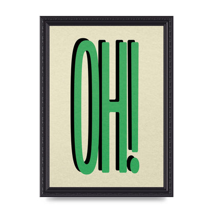 Oh! Wall Art - A4 framed