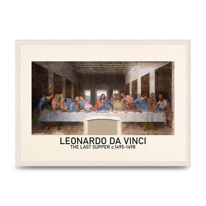 Leonardo Da Vinci The Last Supper 1495 1498 Wall Art - A2 framed