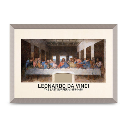 Leonardo Da Vinci The Last Supper 1495 1498 Wall Art - A3 framed