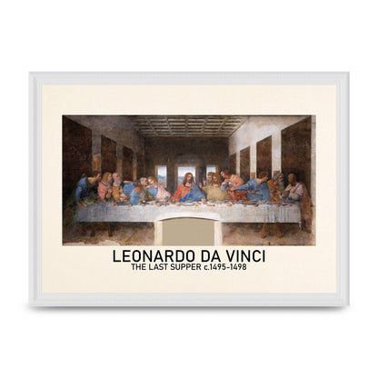 Leonardo Da Vinci The Last Supper 1495 1498 Wall Art - A3 framed
