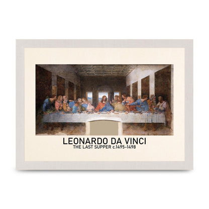 Leonardo Da Vinci The Last Supper 1495 1498 Wall Art - A4 framed