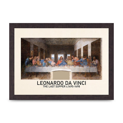 Leonardo Da Vinci The Last Supper 1495 1498 Wall Art - A4 framed