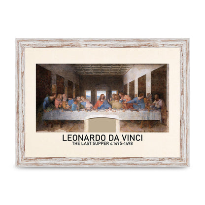 Leonardo Da Vinci The Last Supper 1495 1498 Wall Art - A4 framed