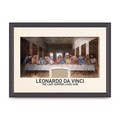 Leonardo Da Vinci The Last Supper 1495 1498 Wall Art - A4 framed