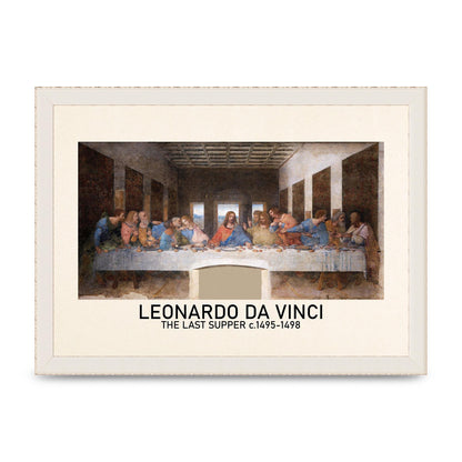 Leonardo Da Vinci The Last Supper 1495 1498 Wall Art - A4 framed