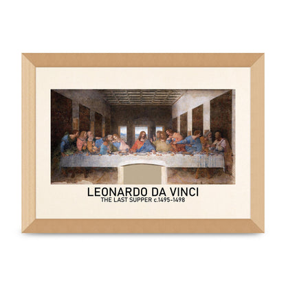 Leonardo Da Vinci The Last Supper 1495 1498 Wall Art - A4 framed