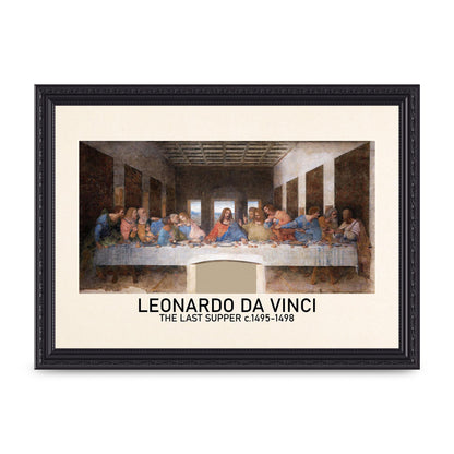Leonardo Da Vinci The Last Supper 1495 1498 Wall Art - A4 framed
