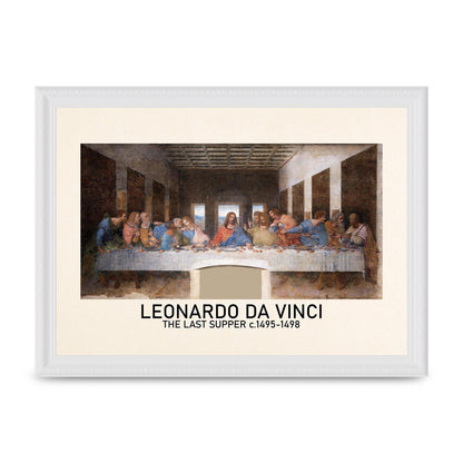 Leonardo Da Vinci The Last Supper 1495 1498 Wall Art - A4 framed