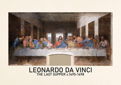 Leonardo Da Vinci The Last Supper 1495 1498 Wall Art - detail