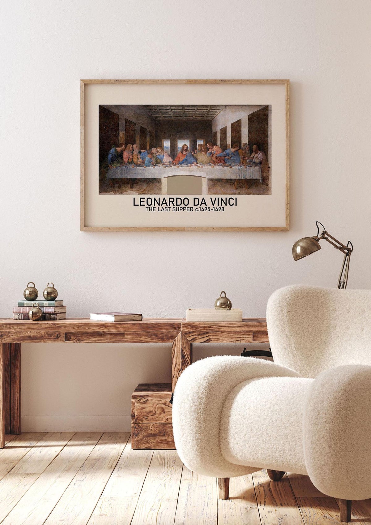 Leonardo Da Vinci The Last Supper 1495 1498 Wall Art - landscape living room 1