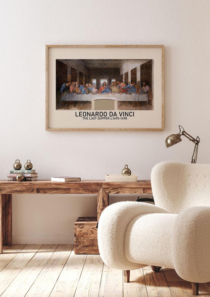 Leonardo Da Vinci The Last Supper 1495 1498 Wall Art - landscape living room 1
