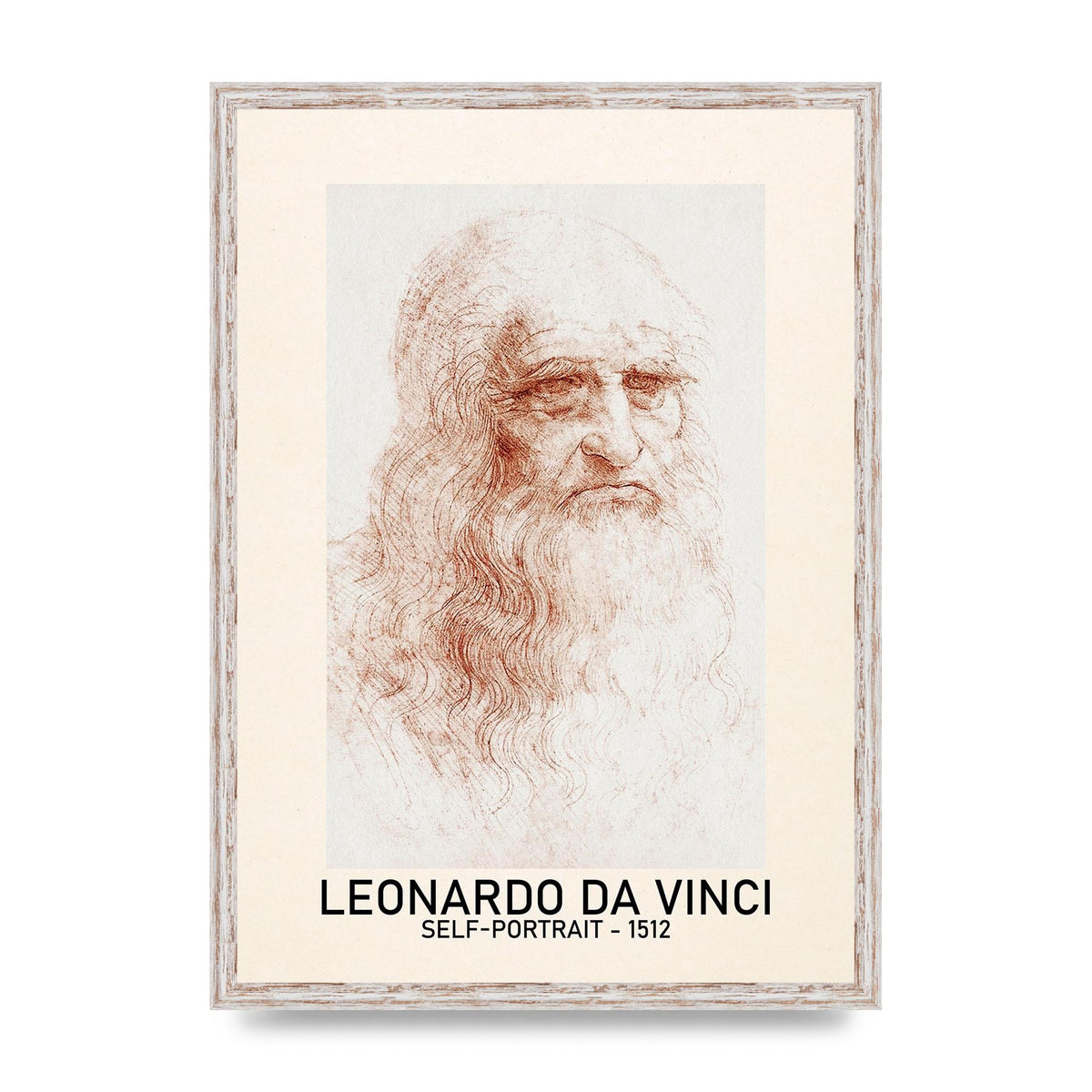 Leonardo Da Vinci Self Portrait 1512 Art For The Home - A2 framed