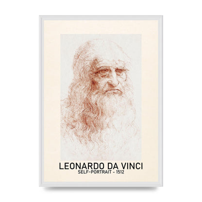 Leonardo Da Vinci Self Portrait 1512 Art For The Home - A2 framed