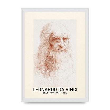 Leonardo Da Vinci Self Portrait 1512 Art For The Home - A3 framed