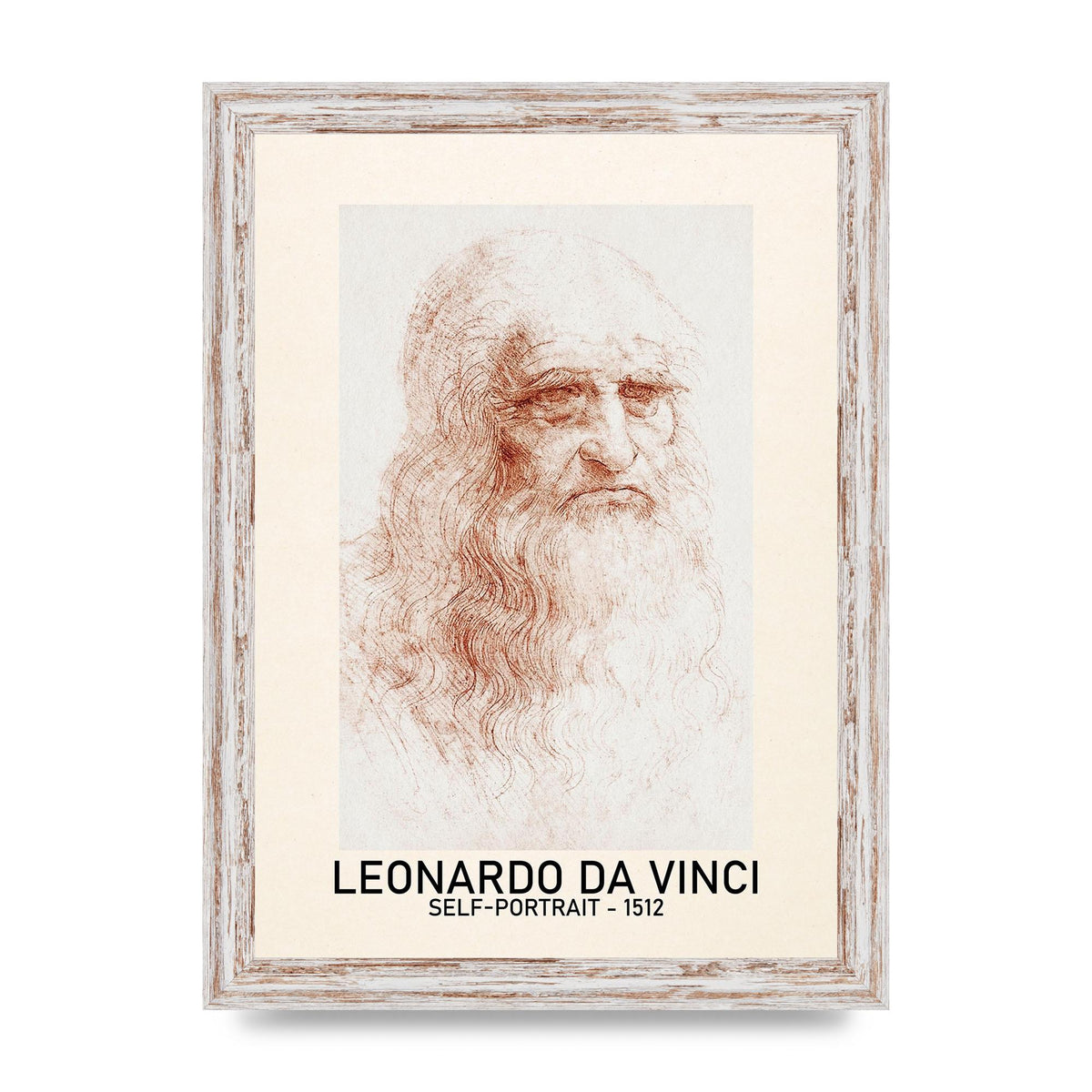Leonardo Da Vinci Self Portrait 1512 Art For The Home - A4 framed