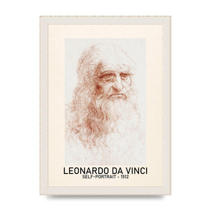 Leonardo Da Vinci Self Portrait 1512 Art For The Home - A4 framed