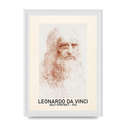 Leonardo Da Vinci Self Portrait 1512 Art For The Home - A4 framed