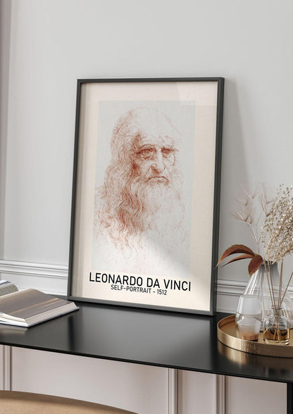Leonardo Da Vinci Self Portrait 1512 Art For The Home - living room 4