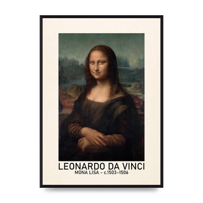 Leonardo Da Vinci Mona Lisa 1503 1506 Wall Art - A2 framed