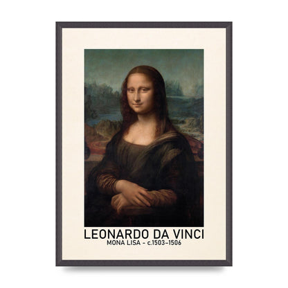 Leonardo Da Vinci Mona Lisa 1503 1506 Wall Art - A2 framed