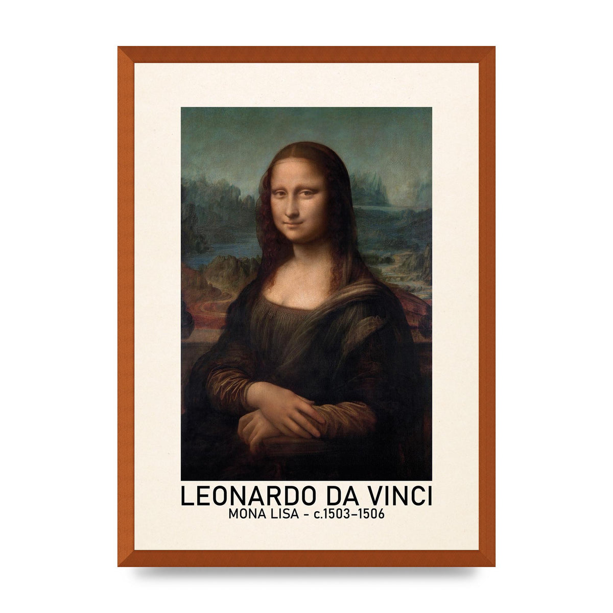 Leonardo Da Vinci Mona Lisa 1503 1506 Wall Art - A2 framed