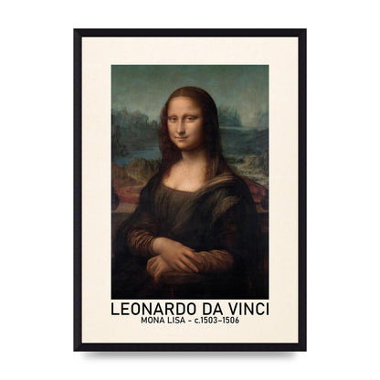 Leonardo Da Vinci Mona Lisa 1503 1506 Wall Art - A3 framed