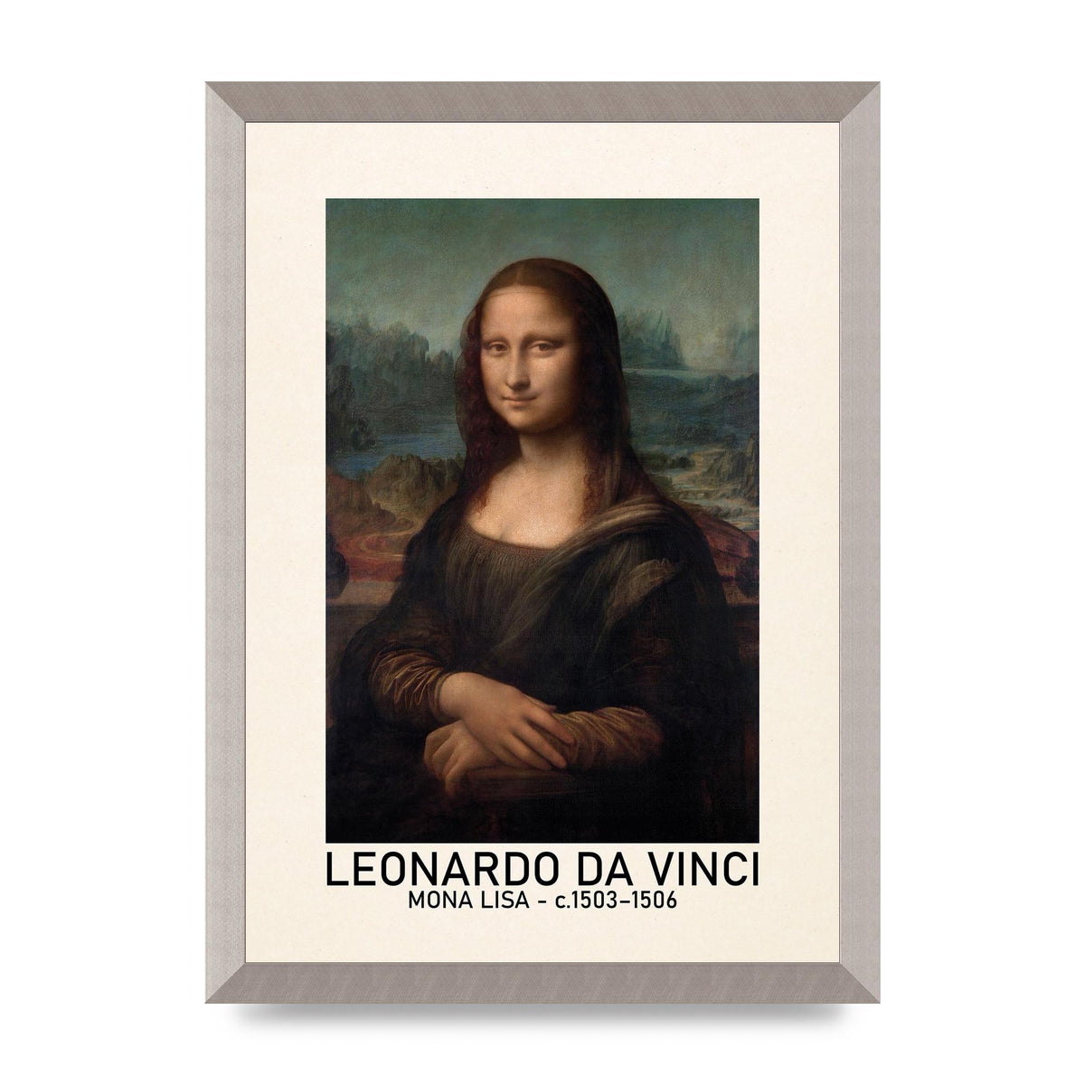 Leonardo Da Vinci Mona Lisa 1503 1506 Wall Art - A3 framed