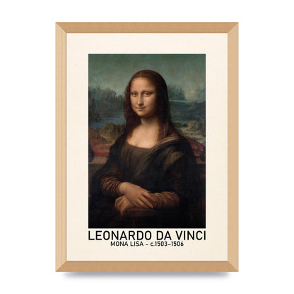 Leonardo Da Vinci Mona Lisa 1503 1506 Wall Art - A3 framed