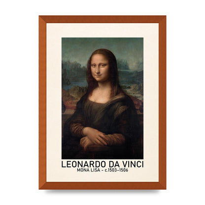 Leonardo Da Vinci Mona Lisa 1503 1506 Wall Art - A3 framed