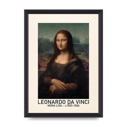 Leonardo Da Vinci Mona Lisa 1503 1506 Wall Art - A3 framed