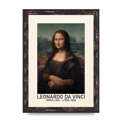 Leonardo Da Vinci Mona Lisa 1503 1506 Wall Art - A4 framed