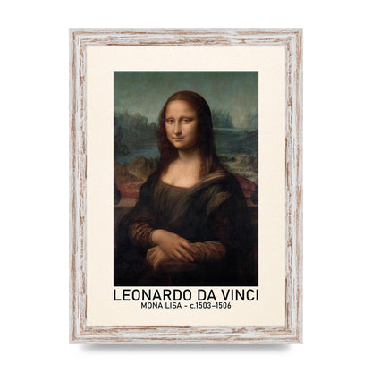 Leonardo Da Vinci Mona Lisa 1503 1506 Wall Art - A4 framed