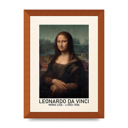 Leonardo Da Vinci Mona Lisa 1503 1506 Wall Art - A4 framed