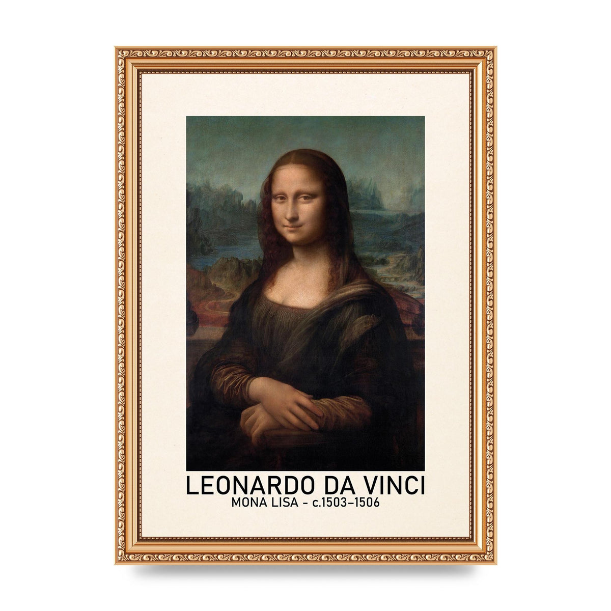 Leonardo Da Vinci Mona Lisa 1503 1506 Wall Art - A4 framed