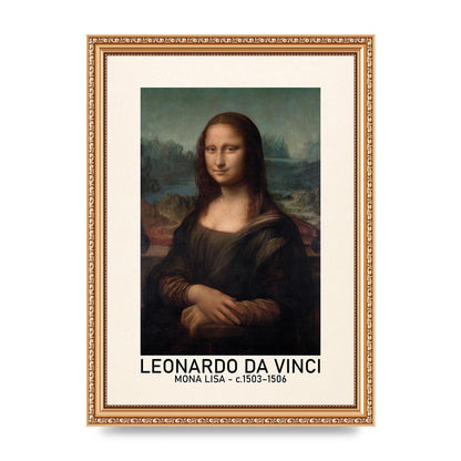 Leonardo Da Vinci Mona Lisa 1503 1506 Wall Art - A4 framed
