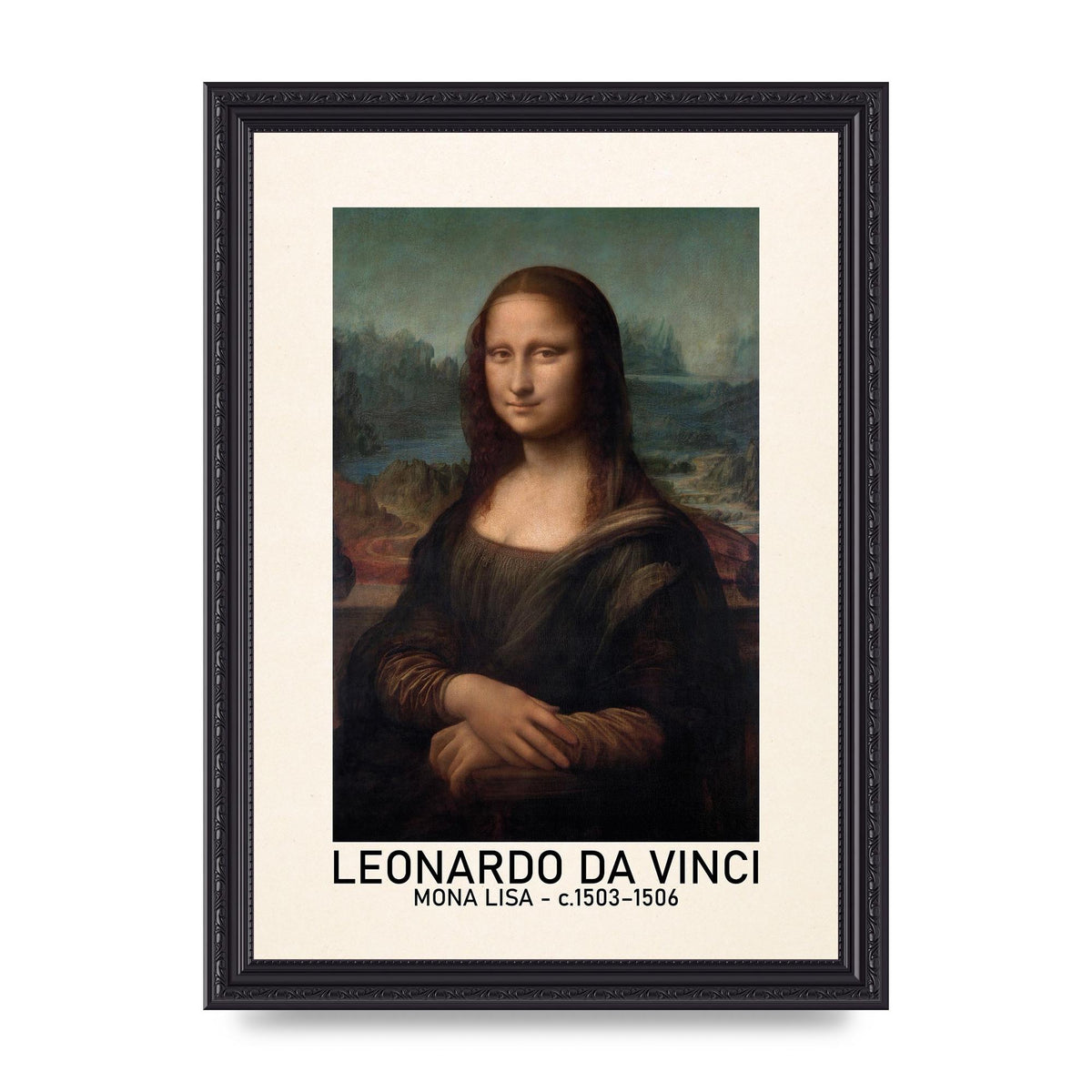 Leonardo Da Vinci Mona Lisa 1503 1506 Wall Art - A4 framed