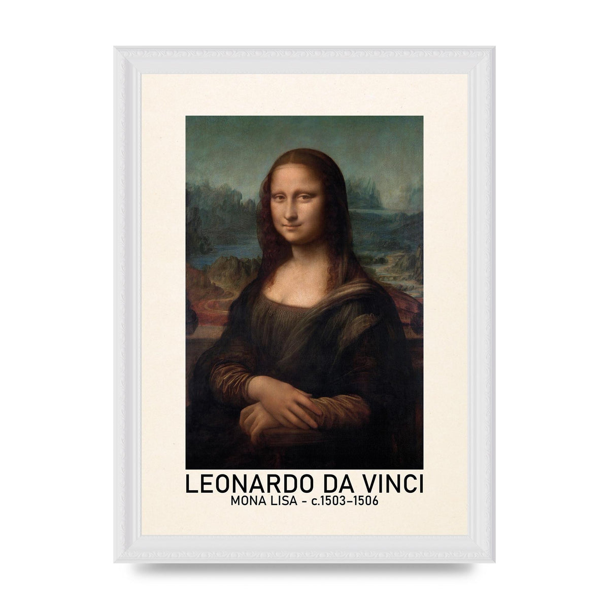 Leonardo Da Vinci Mona Lisa 1503 1506 Wall Art - A4 framed
