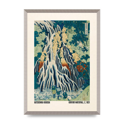 Katsushika Hokusai Kirifuri Waterfall C1831 Wall Art - A2 framed