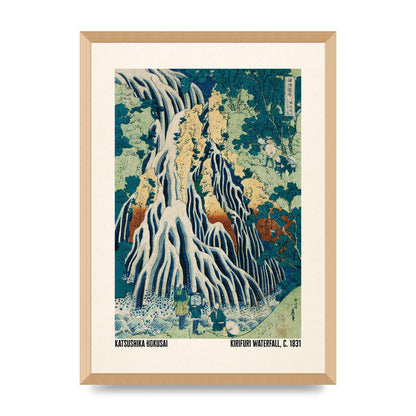 Katsushika Hokusai Kirifuri Waterfall C1831 Wall Art - A2 framed