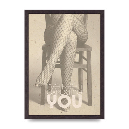 Ive Been Expecting You Fishnets Art For The Home - A3 framed