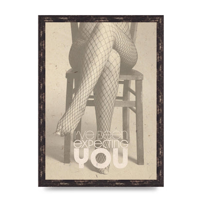 Ive Been Expecting You Fishnets Art For The Home - A3 framed